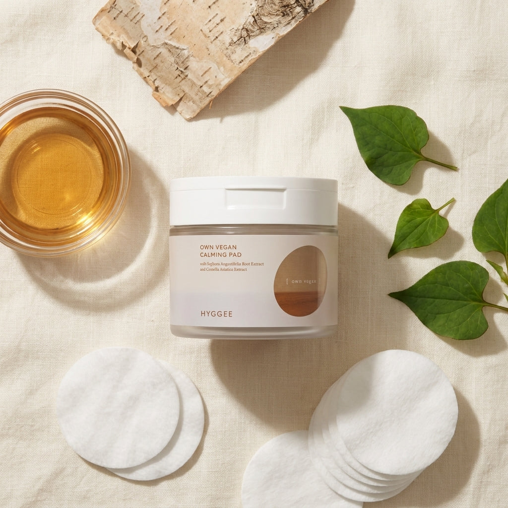 HYGGEE Own Vegan Calming Pad 70 pads - key ingredients