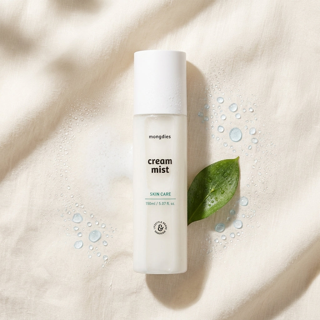 Mongdies Face Mist 150ml - ingredient flat-lay