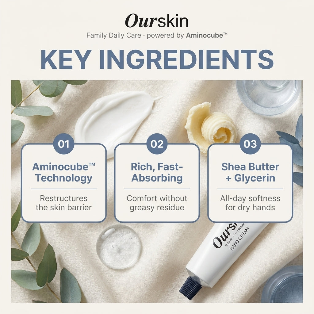 Our Skin Hand Cream 50ml - key ingredients