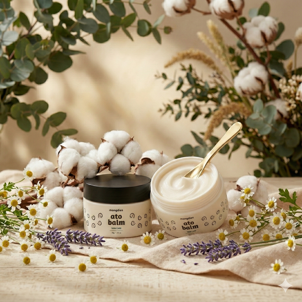 Mongdies Baby Ato Balm 30g | 100-Hour Moisture | 3-Layer Skin Repair | Portable Intensive Care