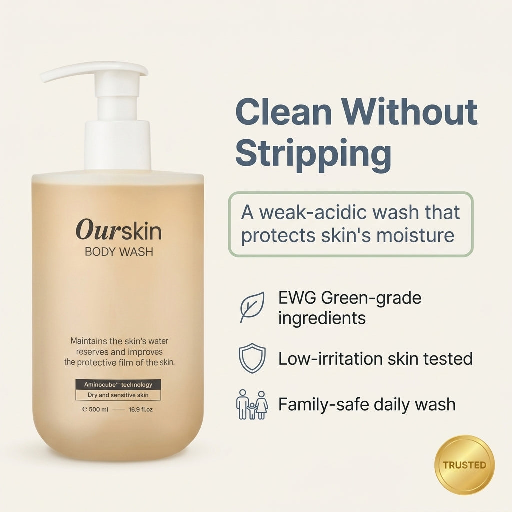 Our Skin Body Wash 500ml - key benefit
