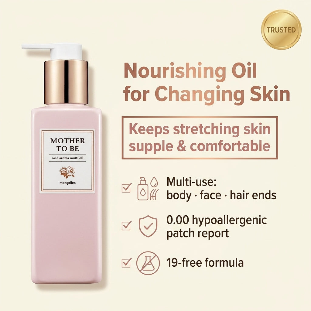 Mother to Be Body Oil 200ml - key benefit