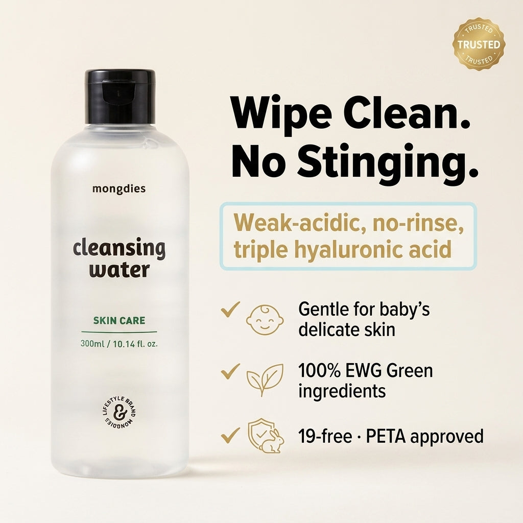 Mongdies Cleansing Water 300ml - key benefit
