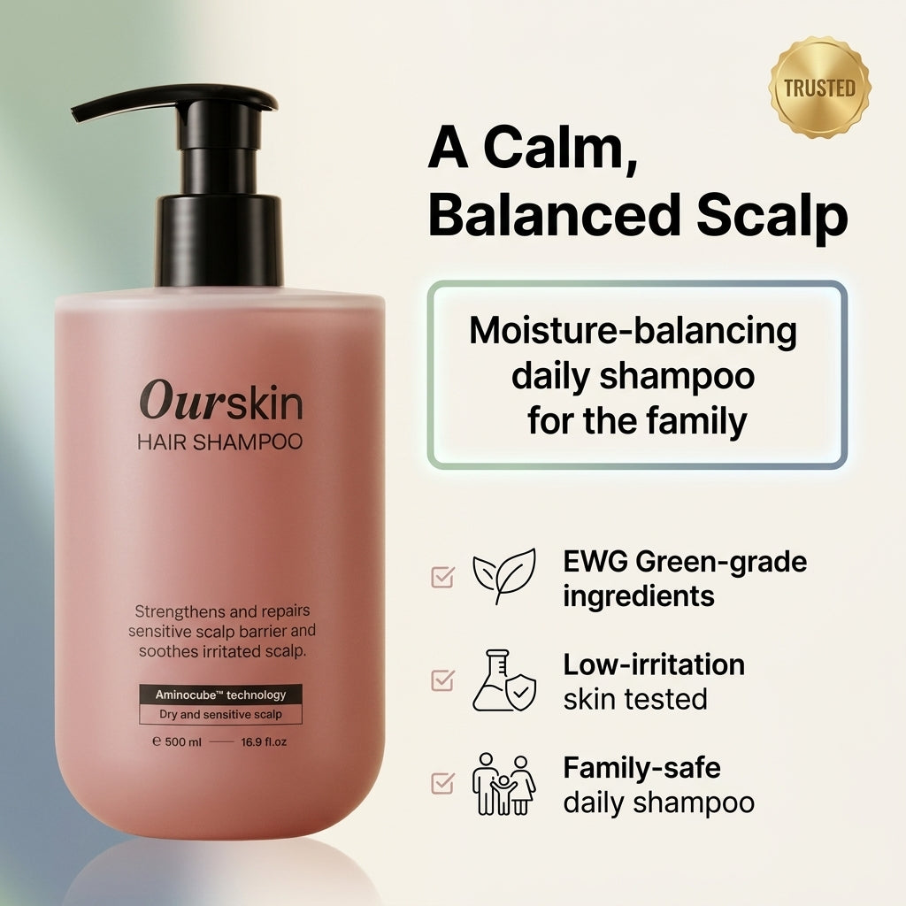Our Skin Shampoo 500ml - key benefit
