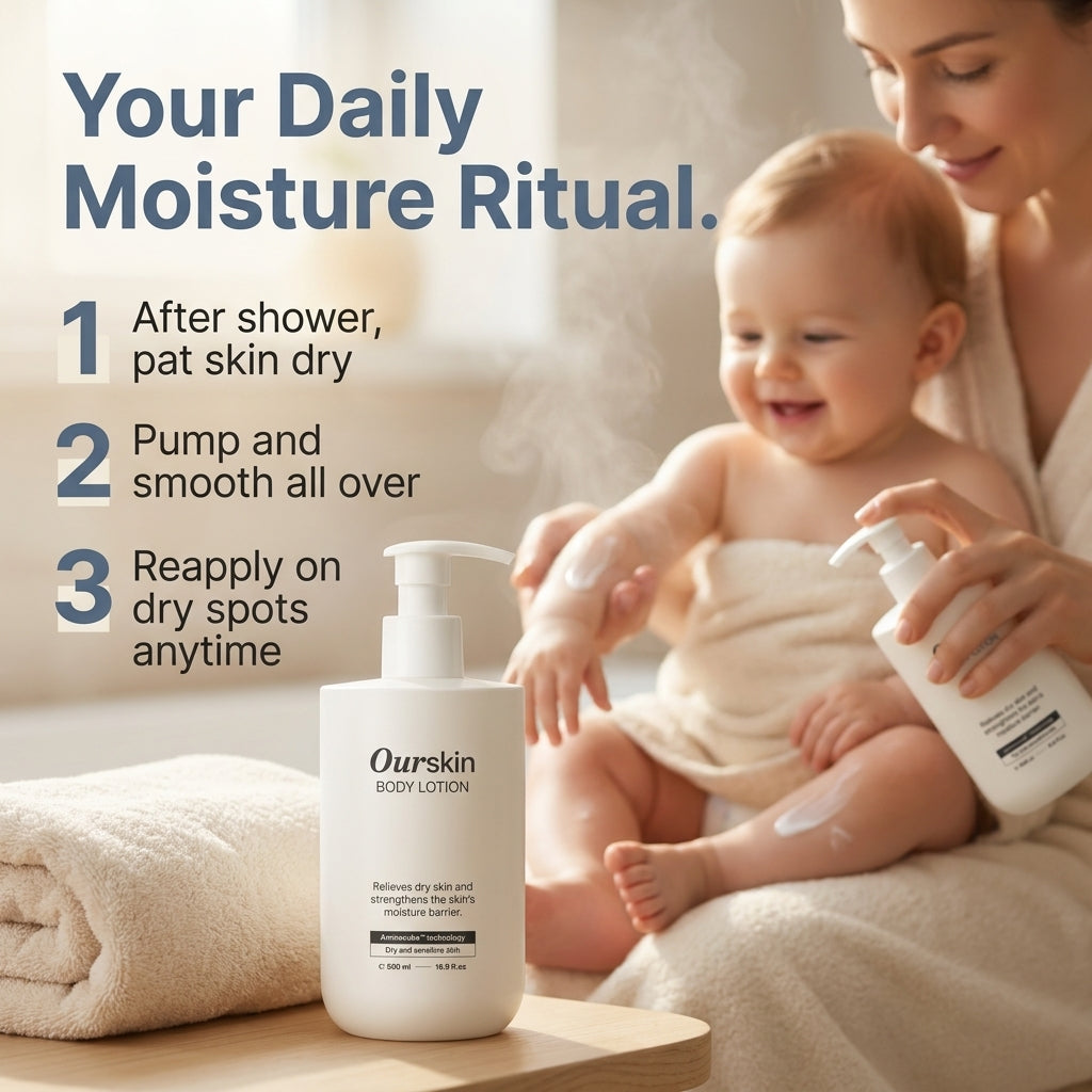 Our Skin Body Lotion 500ml - how to use