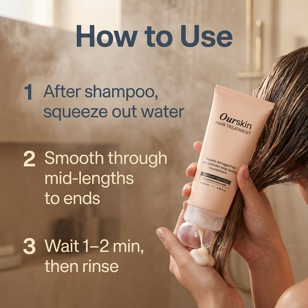 Our Skin Hair Treatment 200ml - how to use