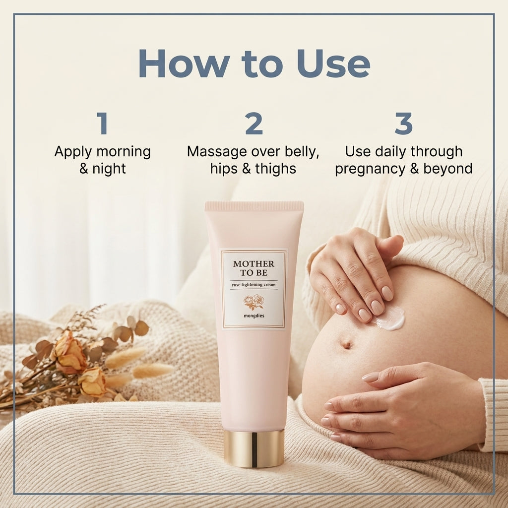 Mother to Be Body Cream 200ml - how to use
