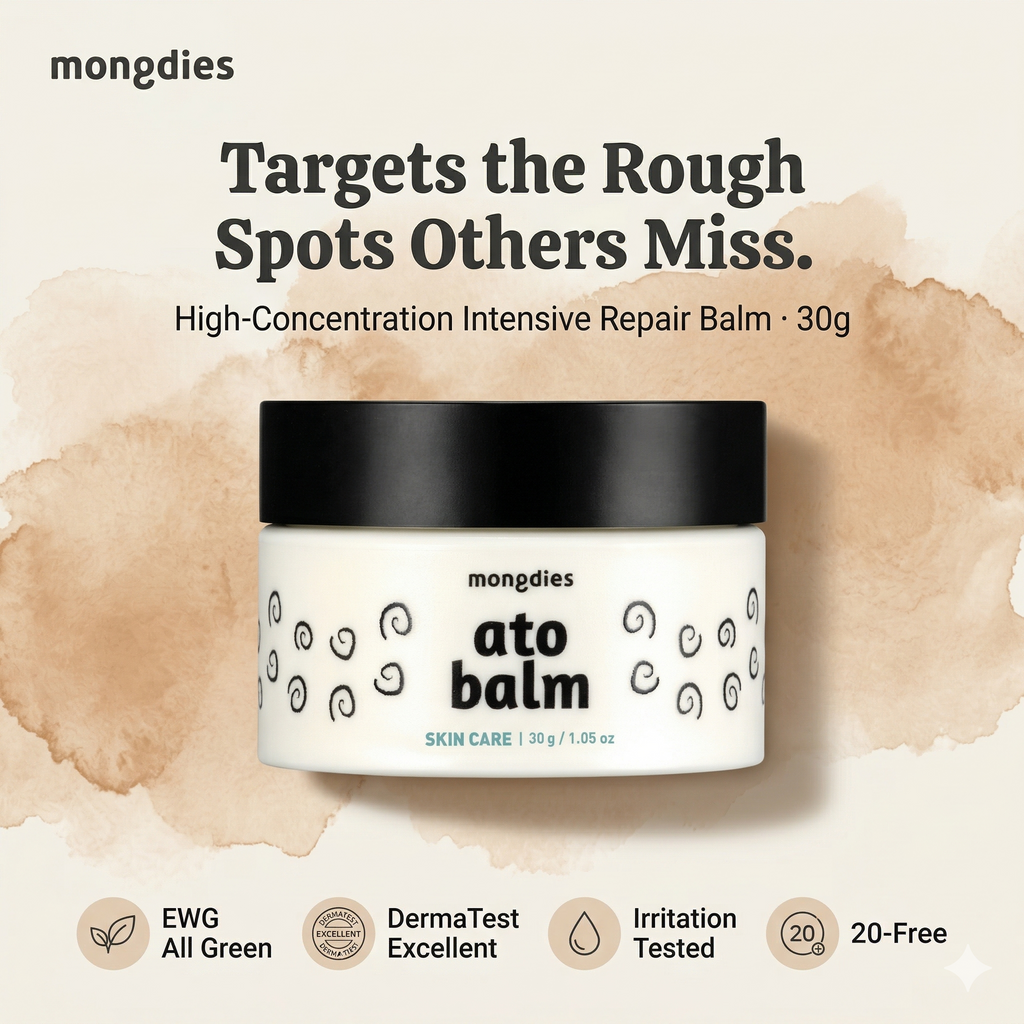Mongdies Baby Ato Balm 30g | 100-Hour Moisture | 3-Layer Skin Repair | Portable Intensive Care