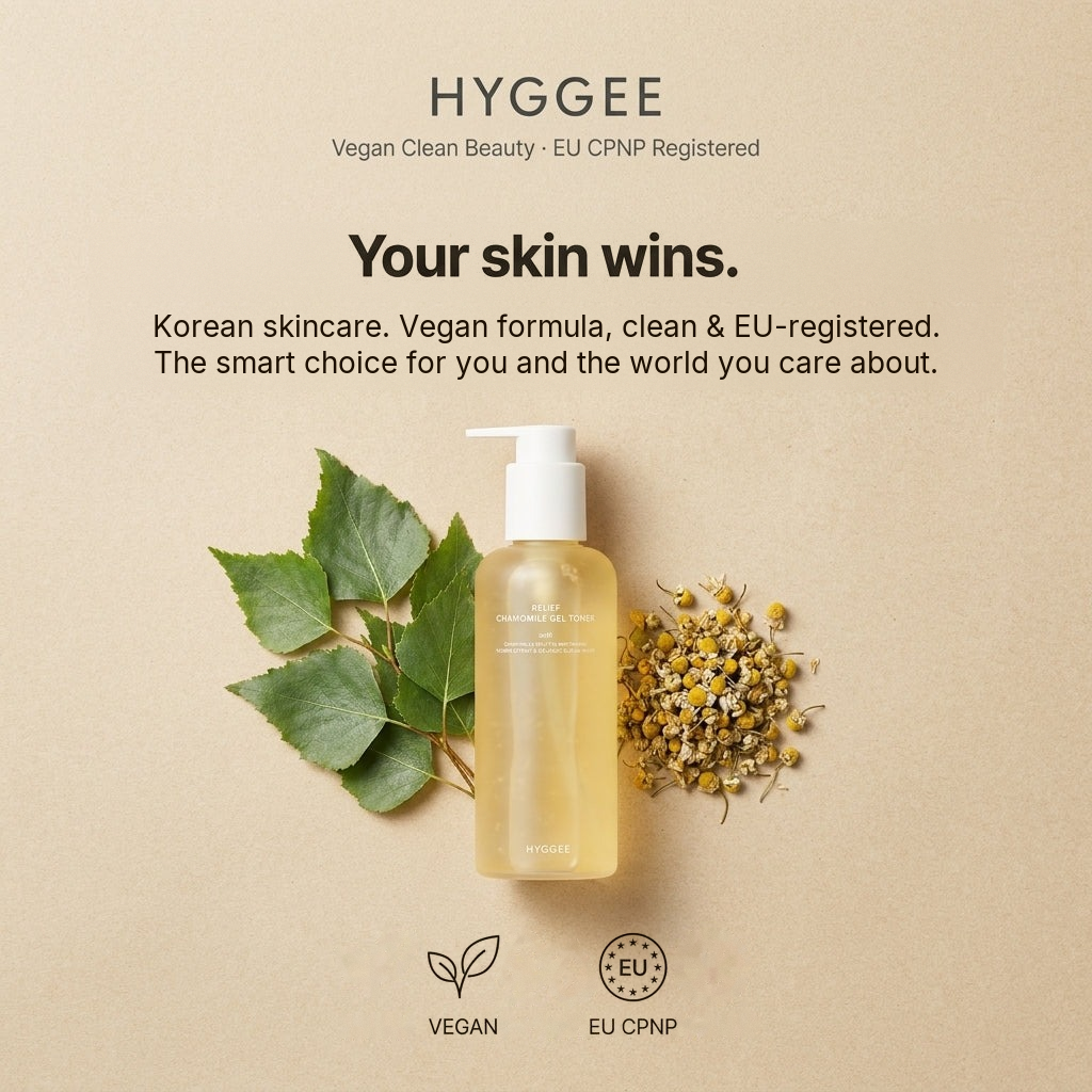 HYGGEE Relief Chamomile Gel Toner 200ml - clean & vegan