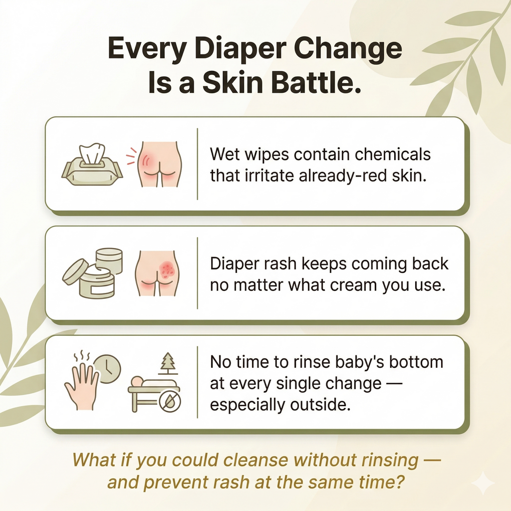 Mongdies Baby Hip Cleanser 300ml | Diaper Area Wash | pH-Balanced