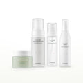 HYGGEE Evening Double-Cleanse Set: Soft Reset Green Cleansing Balm 100 ml, All-In-One Care Cleansing Foam 150 ml, All-In-One Mist 100 ml, All-In-One Essence 110 ml