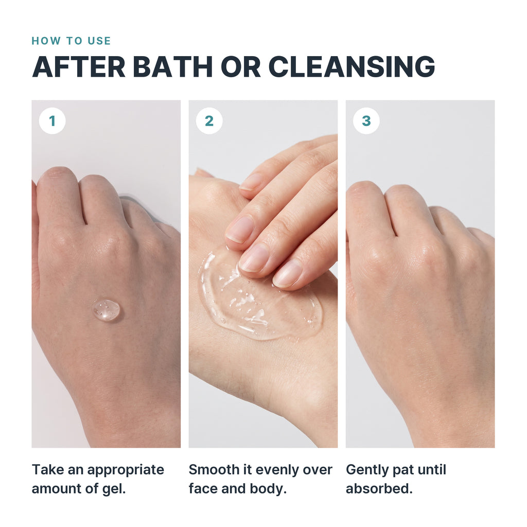 Mongdies Baby Soothing Gel 200ml, how to use after bath or cleansing