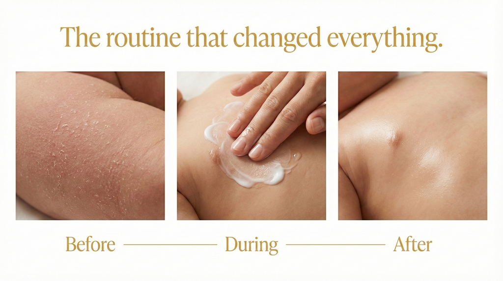 Mongdies Baby Rich Oil + Ato Lotion Bundle Set | Deep Moisture Duo for Sensitive Skin