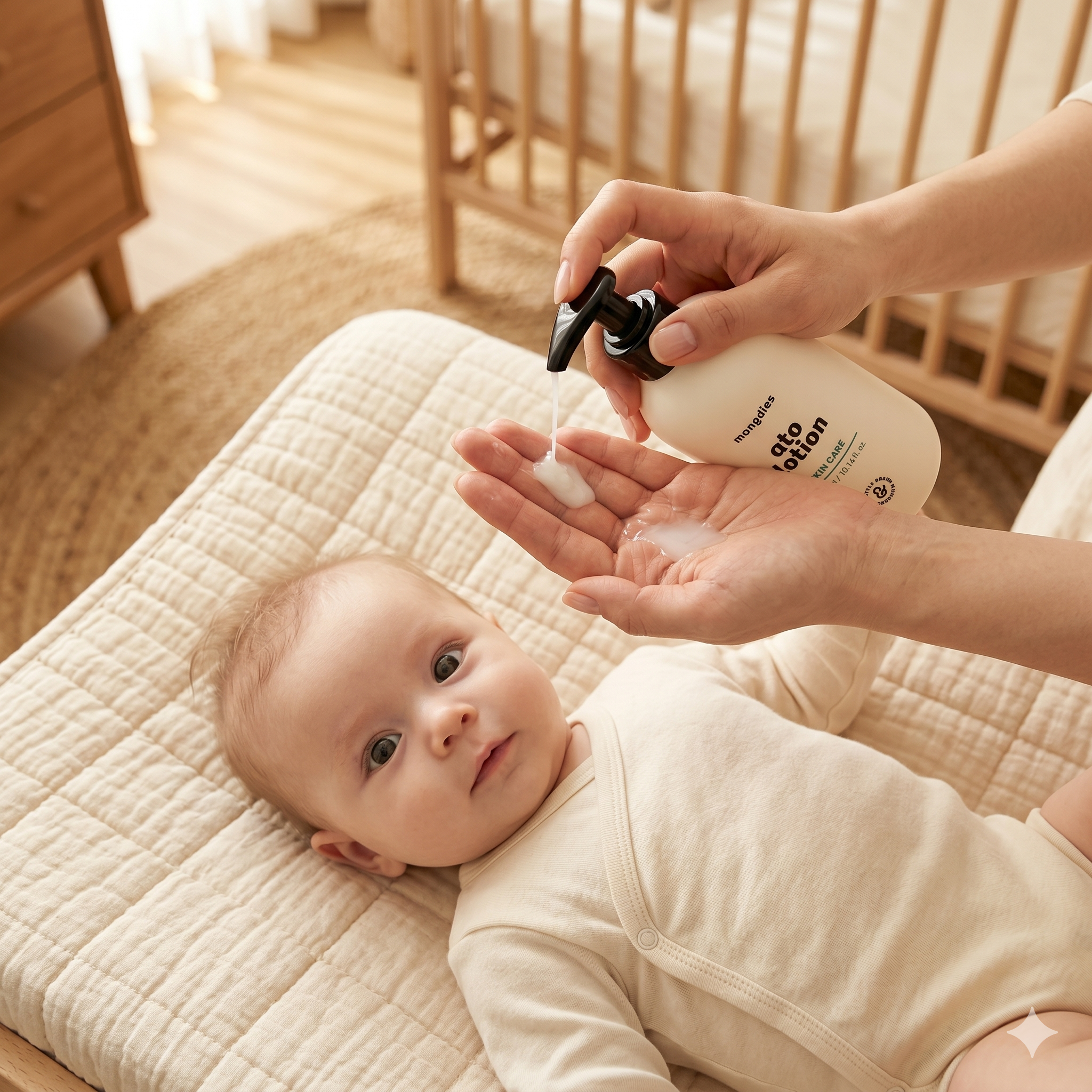 Mongdies Baby Newborn Essentials Set | Bath & Shampoo + Ato Lotion + Hip Cleanser | First Skincare for Baby Canada