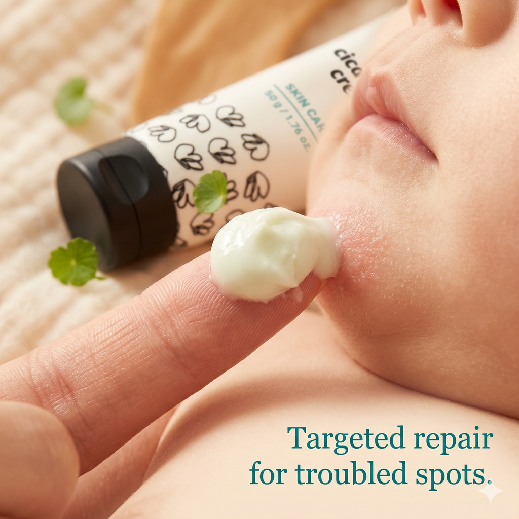 Mongdies Baby Soothing & Repair Set | Gel + Essence + Cica Cream + Ato Balm | Eczema & Sensitive Skin Relief