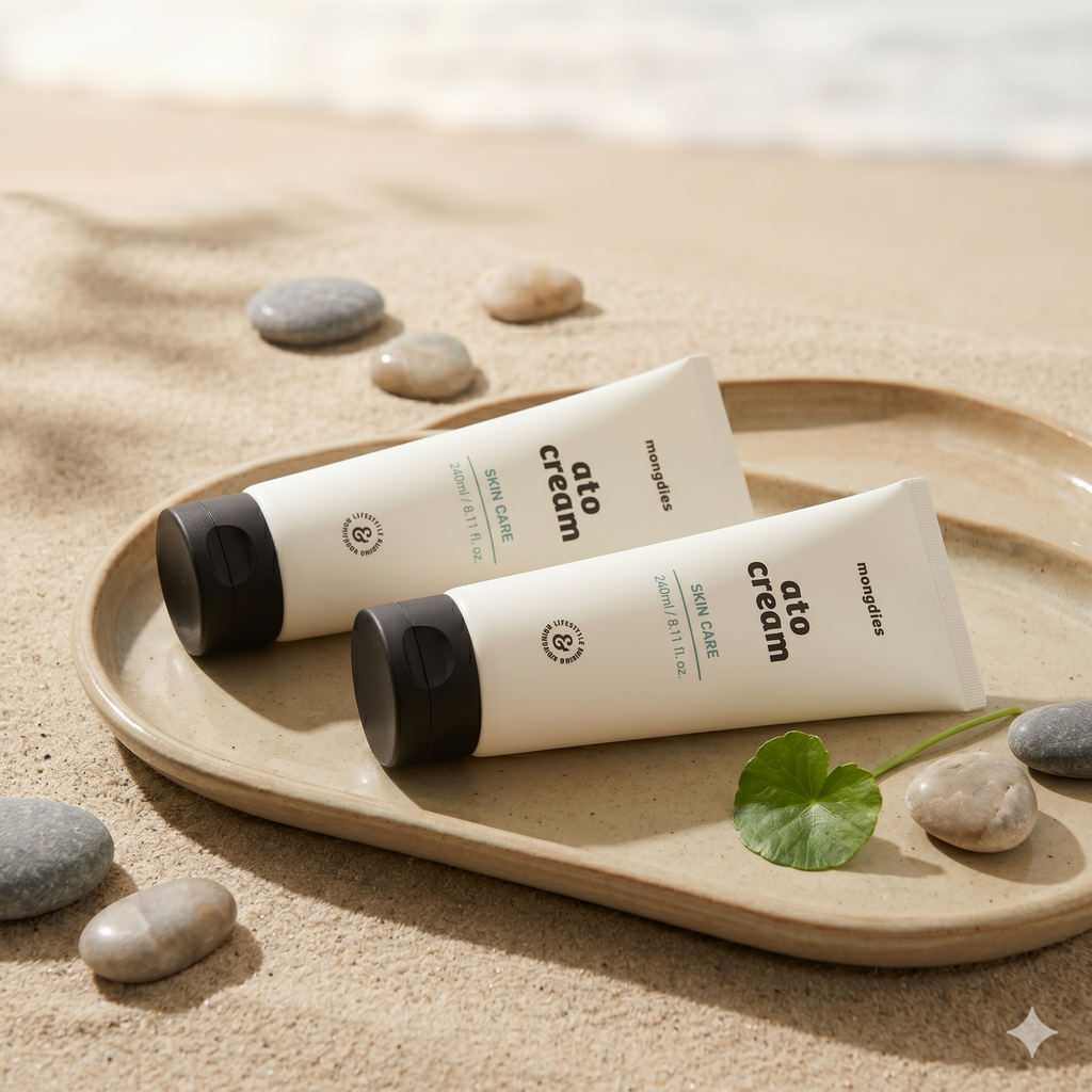 Mongdies Baby Ato Cream 240ml | 200-Hour Moisture Lock | 6 Ceramides | For Delicate Newborn Skin