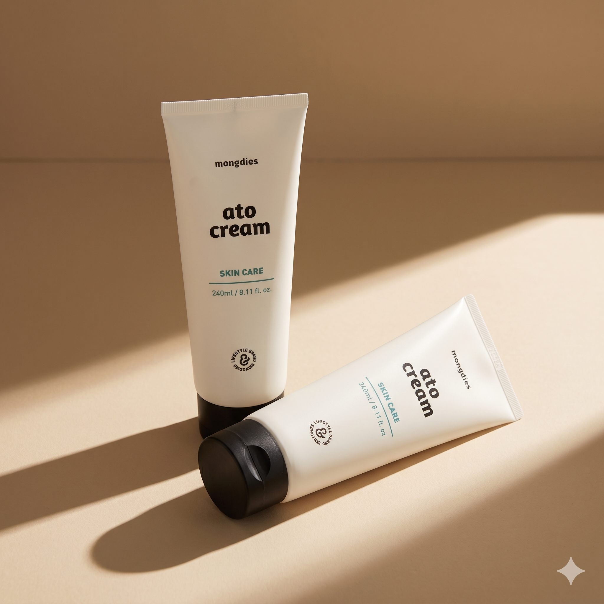 Mongdies Baby Ato Cream 240ml | 200-Hour Moisture Lock | 6 Ceramides | For Delicate Newborn Skin
