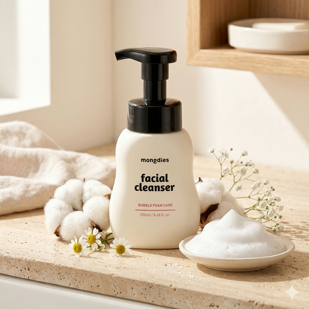 Mongdies Baby Facial Cleanser 250ml | Gentle Non-Foaming | Tear-Free