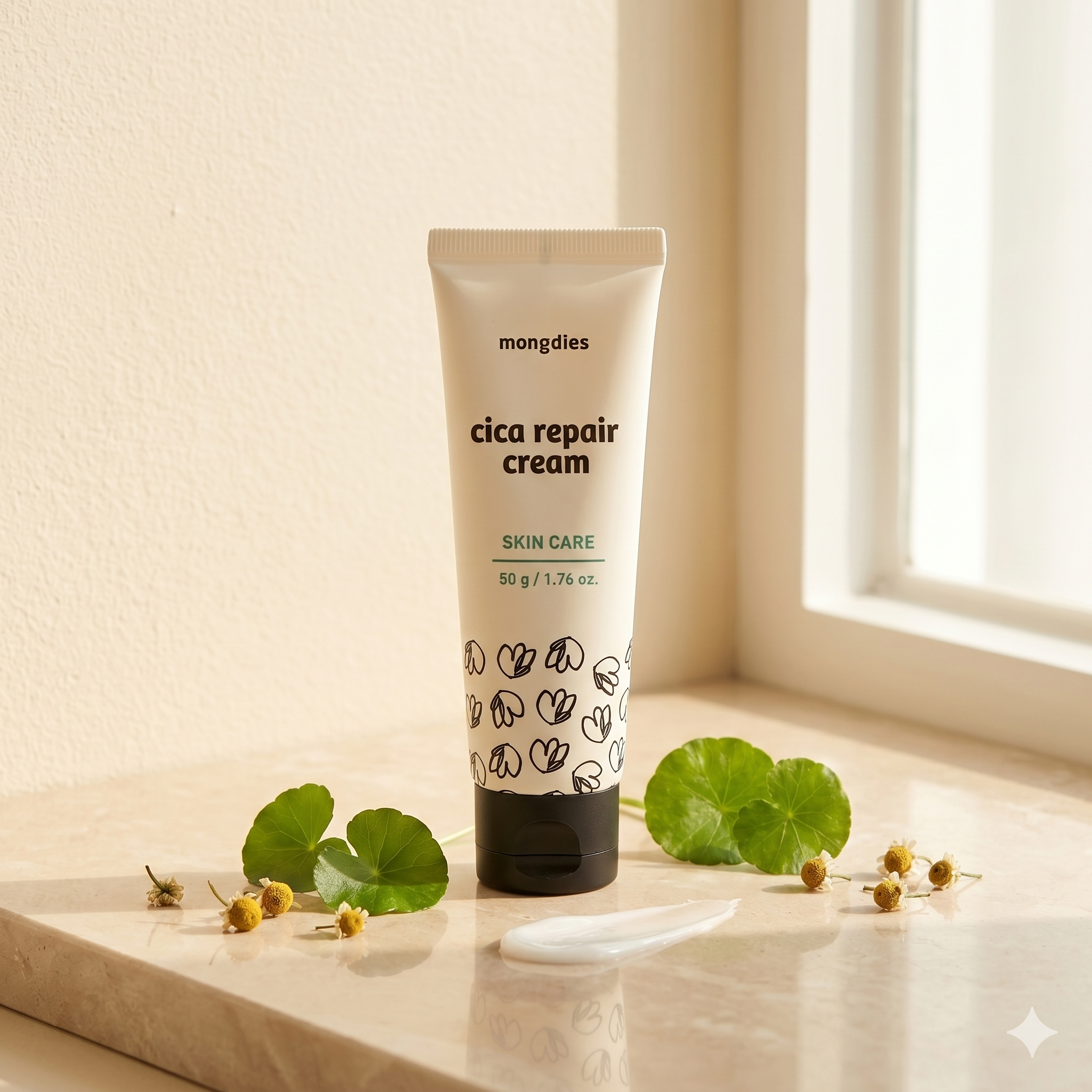 Mongdies Baby Cica Repair Cream 50g | SOS Skin Barrier | Drool Rash & Irritation | EWG Green