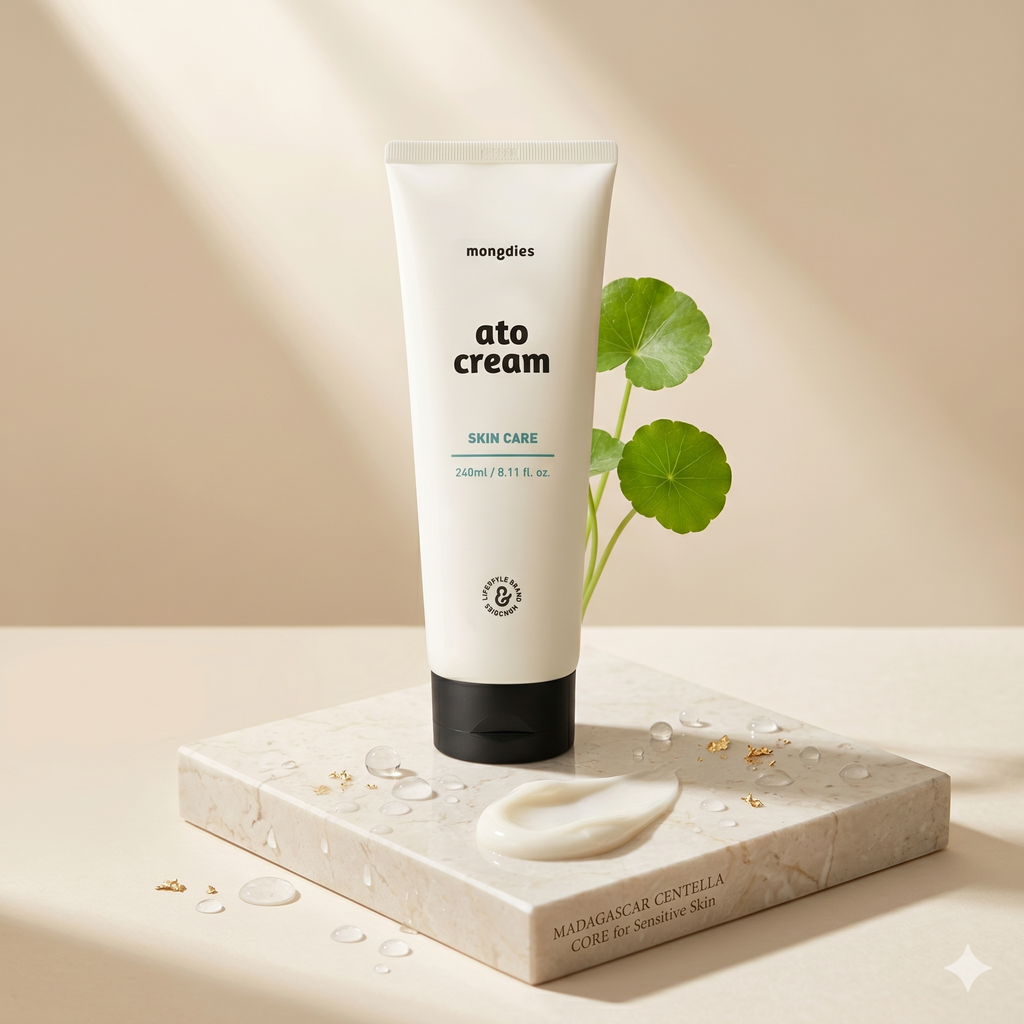 Mongdies Baby Ato Cream 240ml | 200-Hour Moisture Lock | 6 Ceramides | For Delicate Newborn Skin