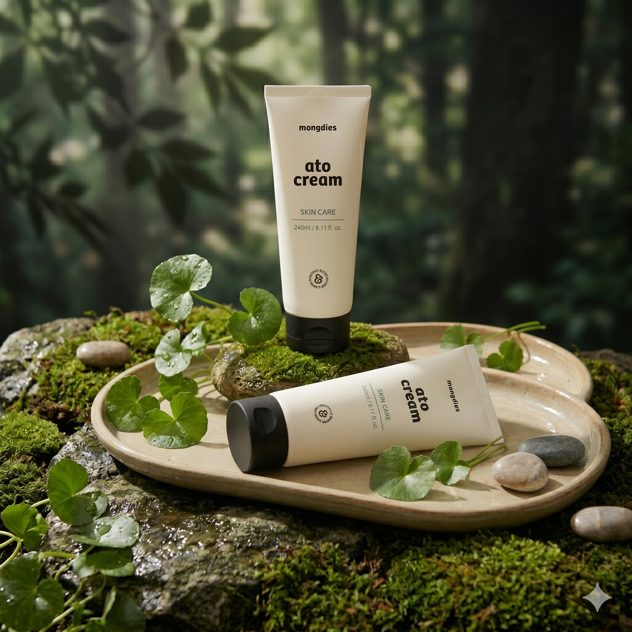 Mongdies Baby Ato Cream 240ml | 200-Hour Moisture Lock | 6 Ceramides | For Delicate Newborn Skin