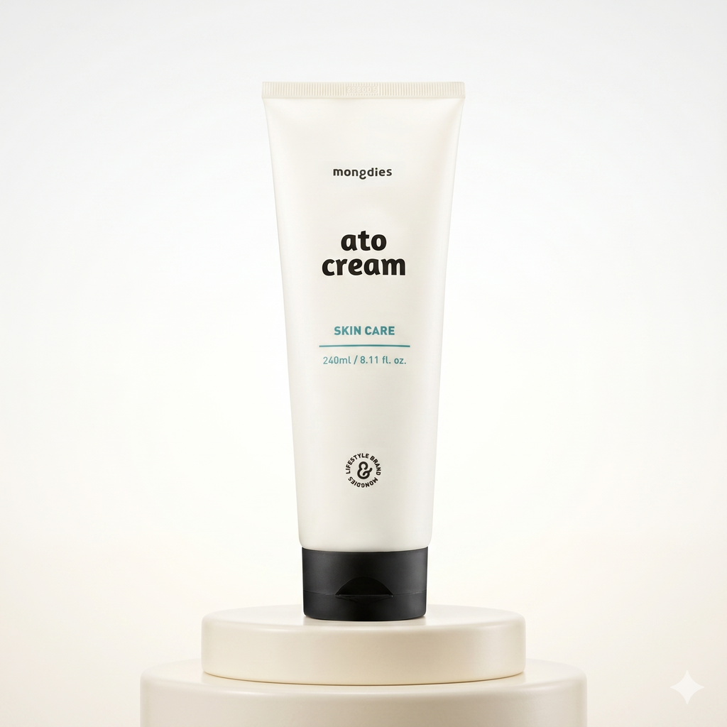 Mongdies Baby Ato Cream 240ml | 200-Hour Moisture Lock | 6 Ceramides | For Delicate Newborn Skin