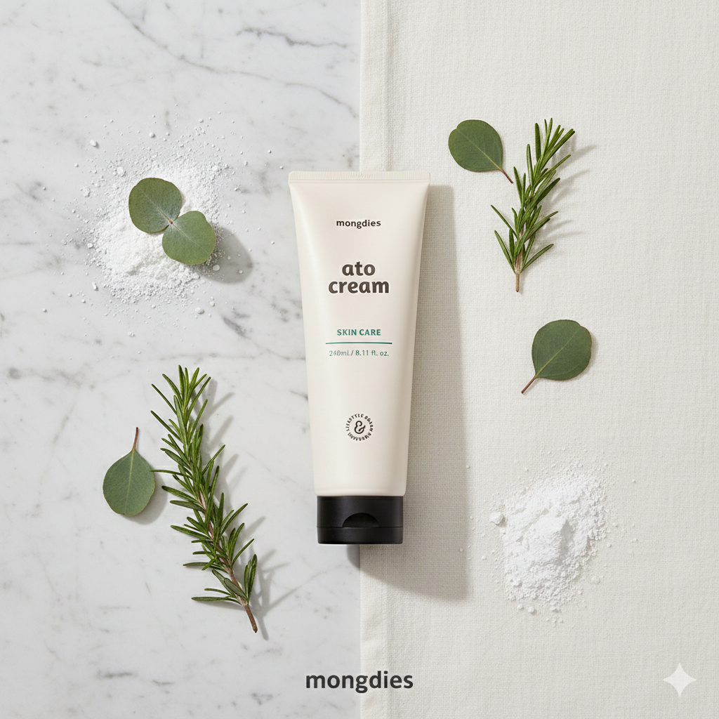Mongdies Baby Ato Cream 240ml | 200-Hour Moisture Lock | 6 Ceramides | For Delicate Newborn Skin