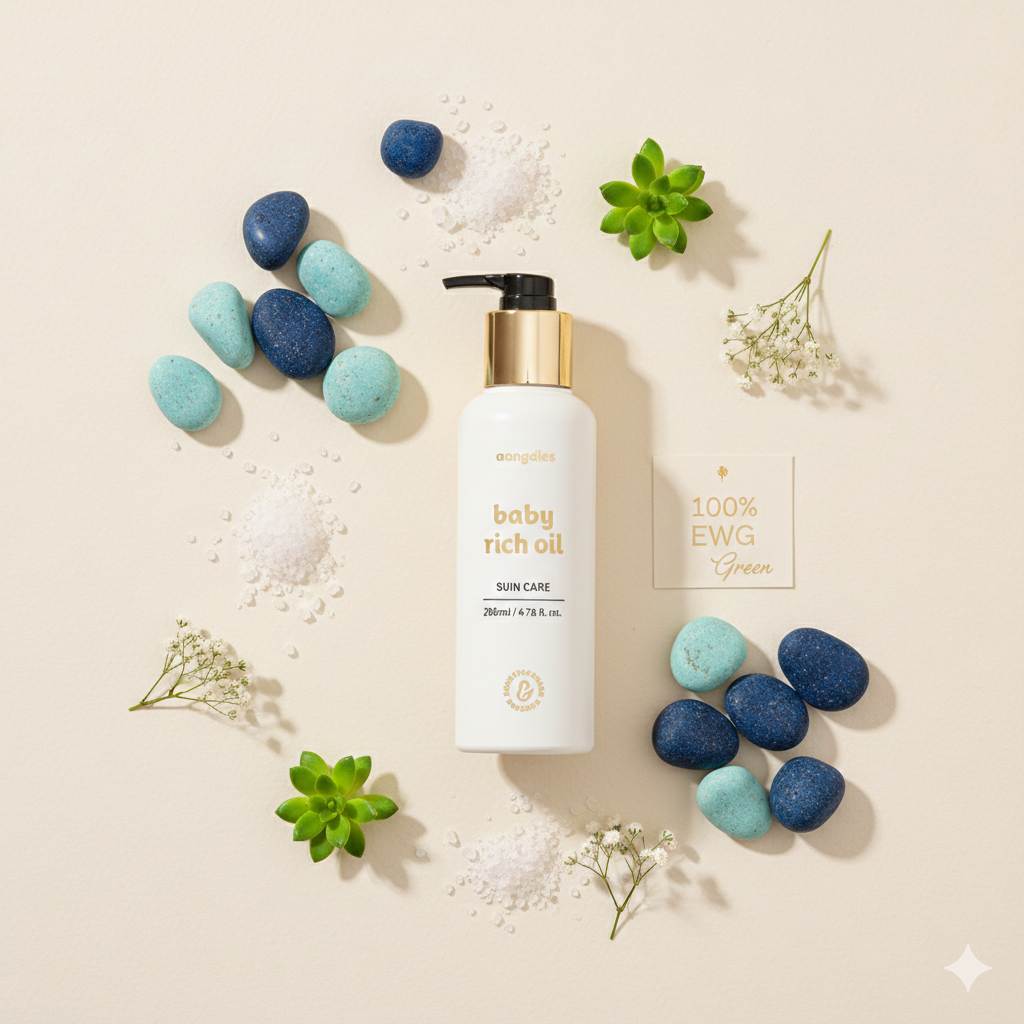Mongdies Baby Bathtime Complete Set | Bath & Shampoo + Ato Cream + Baby Rich Oil | 3-Step Bath to Bed Skincare