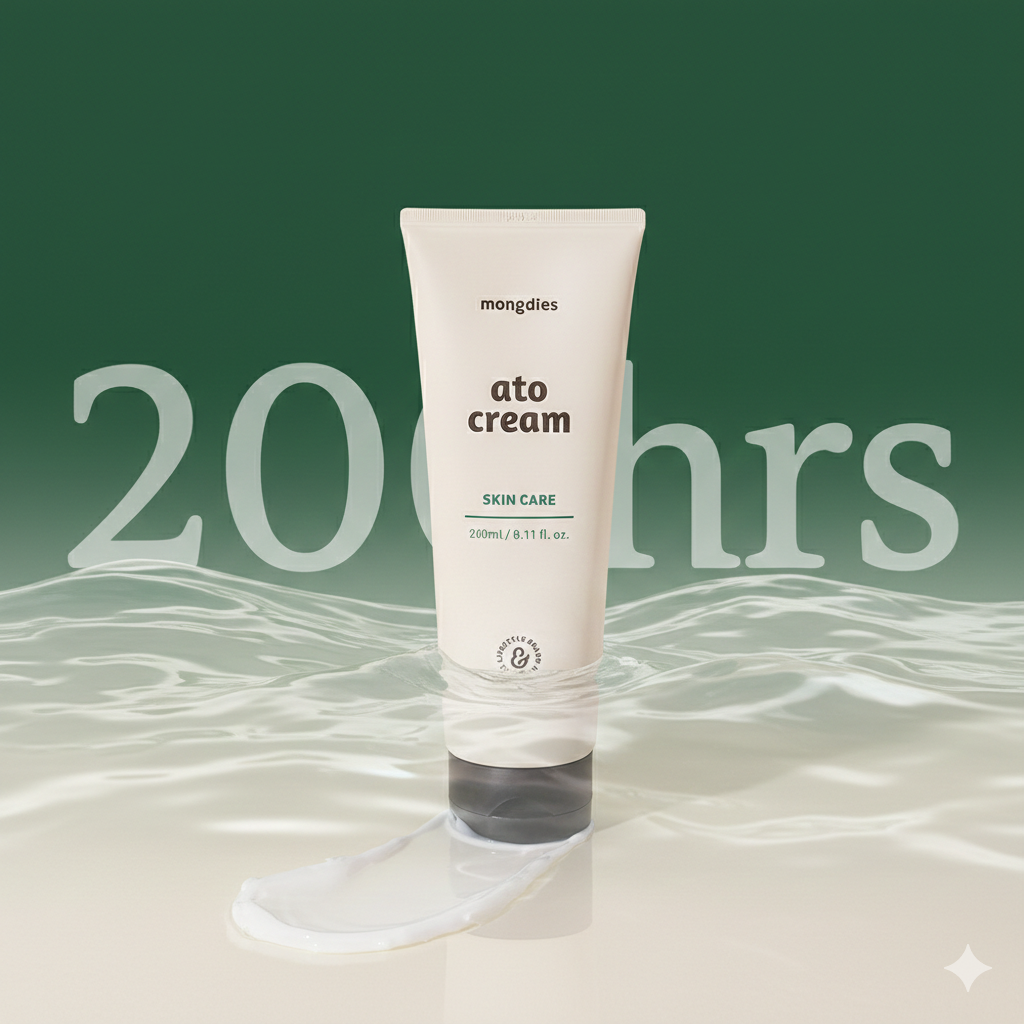 Mongdies Baby Ato Cream 240ml | 200-Hour Moisture Lock | 6 Ceramides | For Delicate Newborn Skin