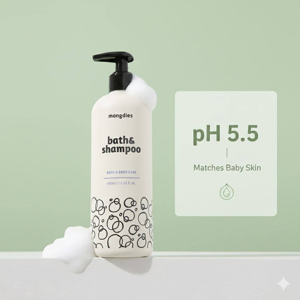 Mongdies Daily Care Trio | Bath & Shampoo + Ato Lotion + Soothing Gel | Baby Routine Bundle
