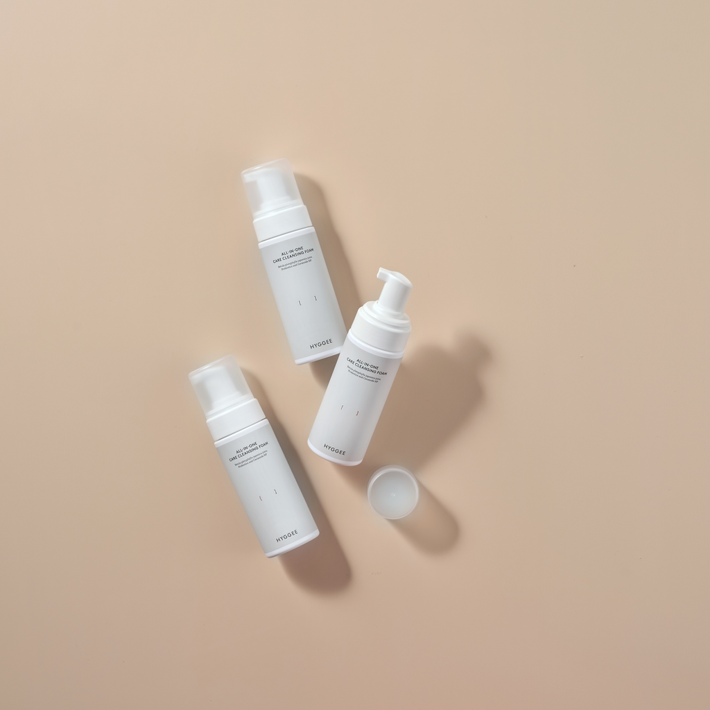 HYGGEE All-In-One Care Cleansing Foam 150ml - styled shot