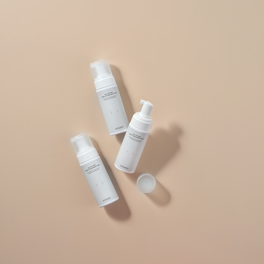HYGGEE All-In-One Care Cleansing Foam 150ml - styled shot