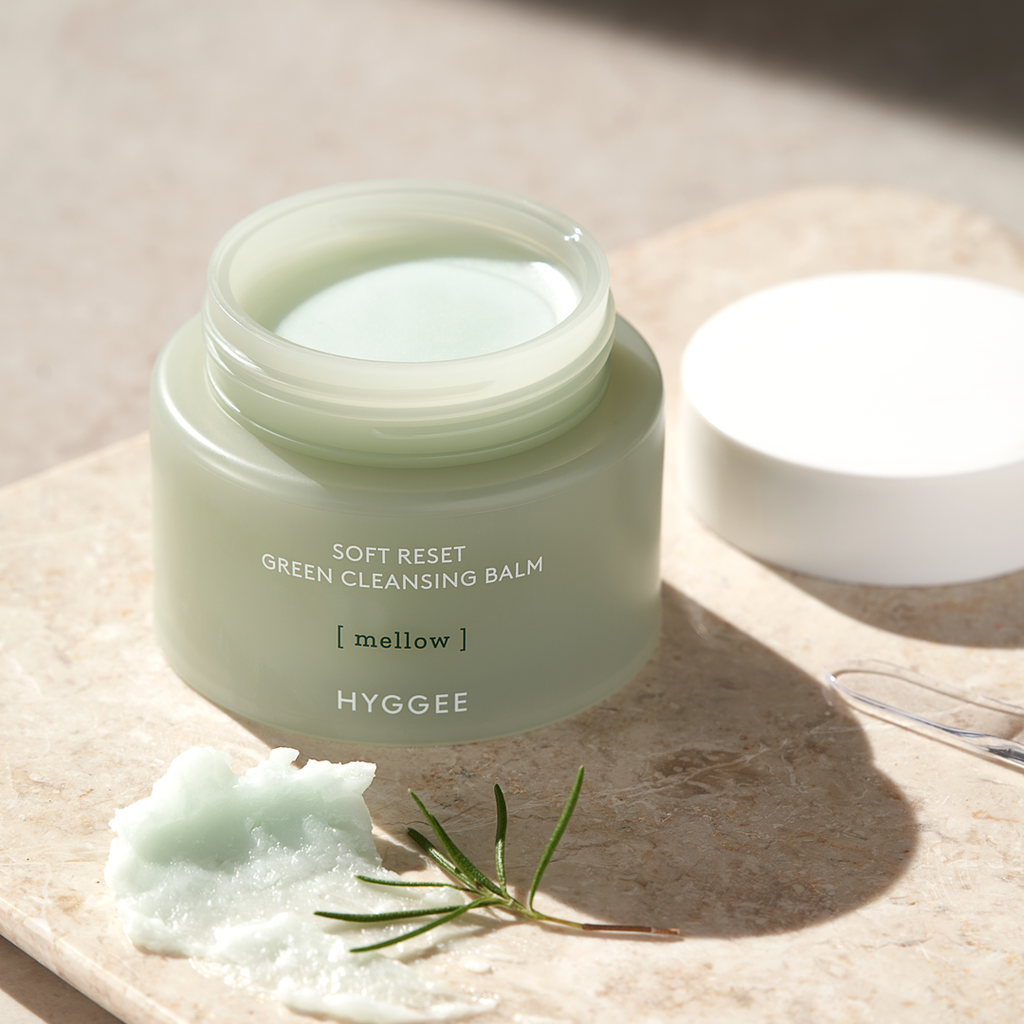 HYGGEE Soft Reset Green Cleansing Balm 100ml - styled shot