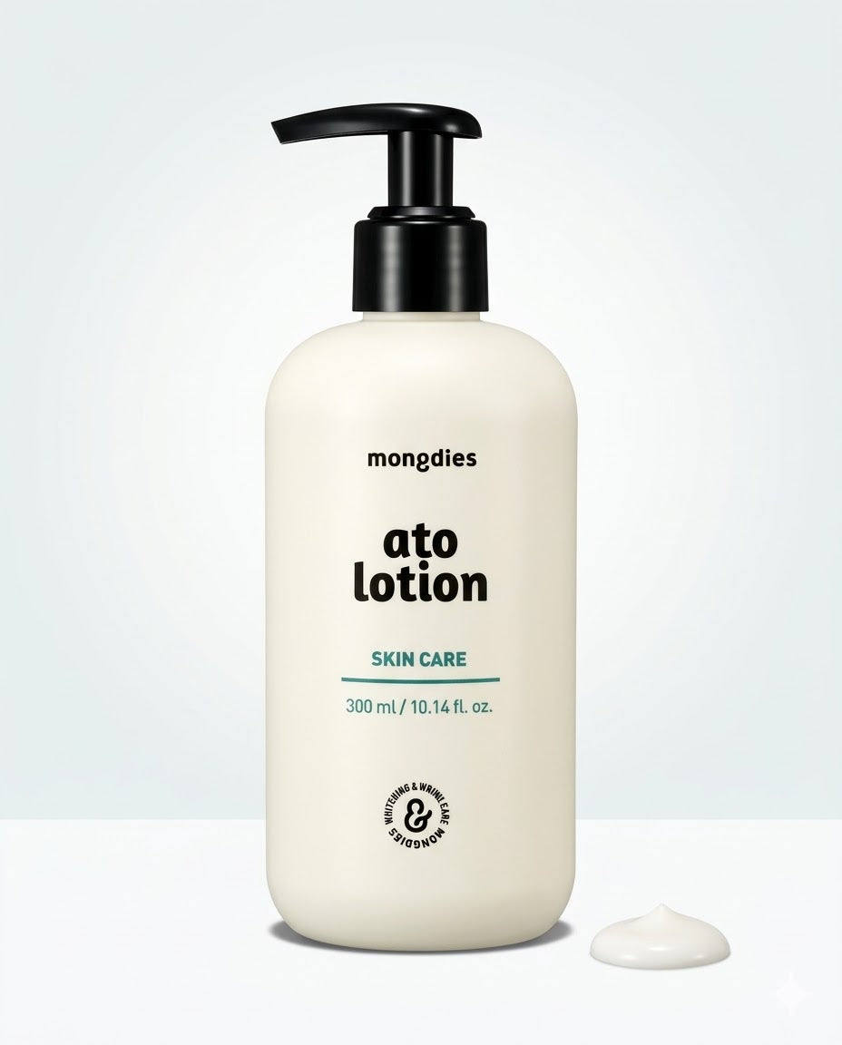 Mongdies Baby Ato Lotion 300ml | Daily Gentle Moisturizer | Ceramide + Hyaluronic