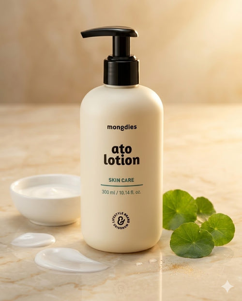 Mongdies Ato Lotion + Soothing Gel Bundle | Hydrate & Calm Sensitive Baby Skin | EWG Green Certified